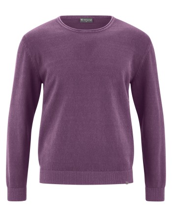 Sweater mit gerolltem Kragen Herren Hanf/Biobaumwolle Normal Fit - amethyst [bed72e8903fbf78622b93a3672aa1f77]