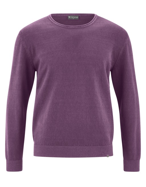 Sweater mit gerolltem Kragen Herren Hanf/Biobaumwolle Normal Fit - amethyst [bed72e8903fbf78622b93a3672aa1f77]