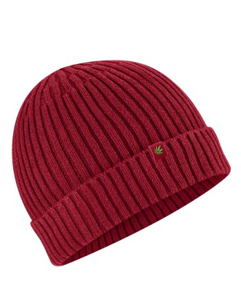 Strickmütze recycled Hanf/Biobaumwolle - ruby [a950a90736131755264c20aecbfe45c8]