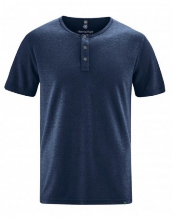 Solides Henley T-Shirt...