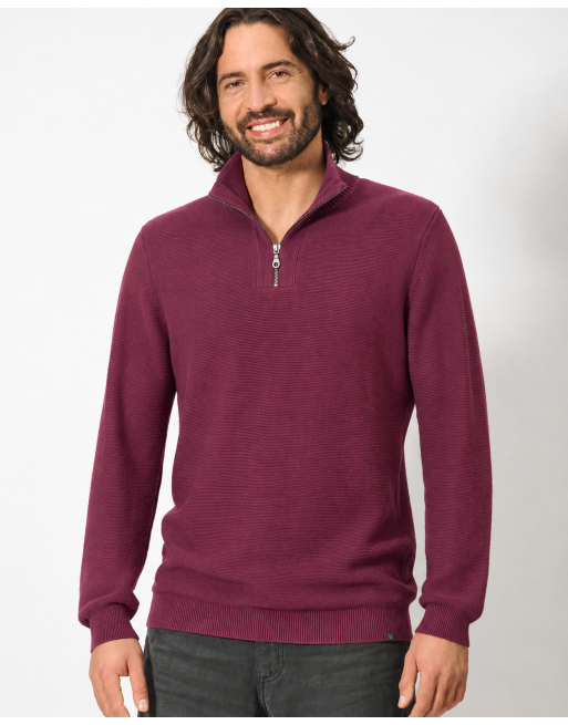 Herren-Troyer Hanf/Biobaumwolle Normal Fit - wine [8b0792f10df2380cf04674440ab77a61]