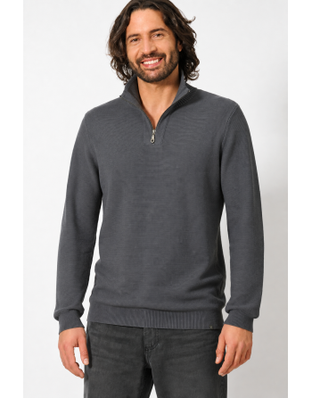 Herren-Troyer Hanf/Biobaumwolle Normal Fit - shale [9d07f9245c1cc8f6a4d59be5cd7bfecf]