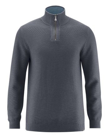 Herren-Troyer Hanf/Biobaumwolle Normal Fit - shale [732ac05dc35c0cf5312b43cb0b153cc4]