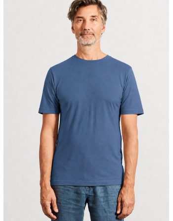 Körpernahes T-Shirt Hanf/Biobaumwolle - Slim Fit - blueberry [80e5c35025dc0f43f4d96f67fc24e589]