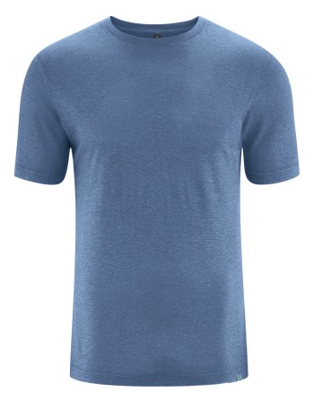Körpernahes T-Shirt Hanf/Biobaumwolle - Slim Fit - blueberry [4b553acac94cf6bfa15239a7d3e5febf]