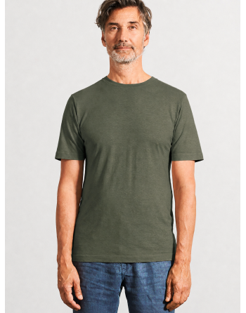Körpernahes T-Shirt Hanf/Biobaumwolle - Slim Fit - herb [0a9a726363f8a71d3537a8be8fc2c1d4]