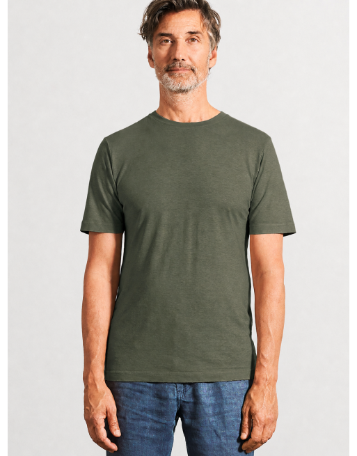 Körpernahes T-Shirt Hanf/Biobaumwolle - Slim Fit - herb [0a9a726363f8a71d3537a8be8fc2c1d4]