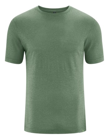 Körpernahes T-Shirt Hanf/Biobaumwolle - Slim Fit - herb [e57ce4df440e492a034bbb94008d9356]