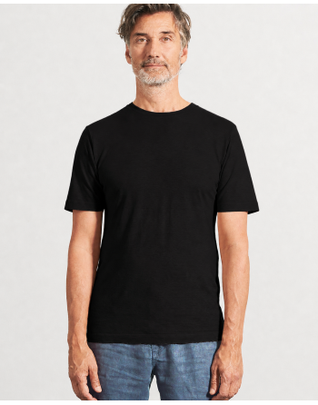 Körpernahes T-Shirt Hanf/Biobaumwolle - Slim Fit - black [ffb67b91907aa7d78c4ae7404da087b2]
