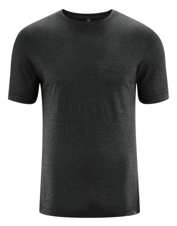Körpernahes T-Shirt Hanf/Biobaumwolle - Slim Fit - black [86a60cc41d6629ff79f87a0b6e4047eb]