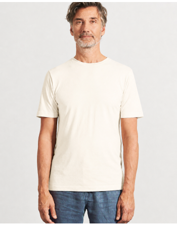 Körpernahes T-Shirt Hanf/Biobaumwolle - Slim Fit - offwhite [1ef7ce4f1c1a310a5e800f33a7544005]