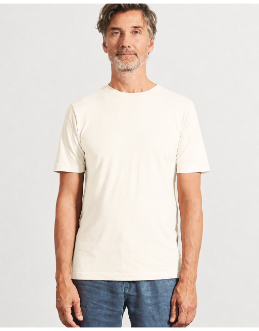 Körpernahes T-Shirt Hanf/Biobaumwolle - Slim Fit - offwhite [1ef7ce4f1c1a310a5e800f33a7544005]