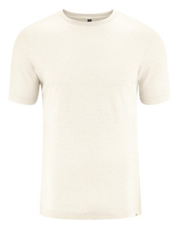 Körpernahes T-Shirt Hanf/Biobaumwolle - Slim Fit - offwhite [4f8e6c2a90e58019c27c9806f922fd27]
