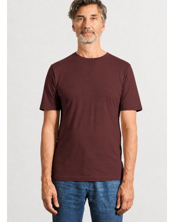 Körpernahes T-Shirt Hanf/Biobaumwolle - Slim Fit - rioja [efb0d8973a56466aa1b319621aeffa25]