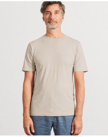 Körpernahes T-Shirt Hanf/Biobaumwolle - Slim Fit - distel [f1acf36b1eb471cccc49a812f16a65bf]