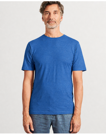 Körpernahes T-Shirt Hanf/Biobaumwolle - Slim Fit - royal [322114a8060ad699f6847f28df80900d]