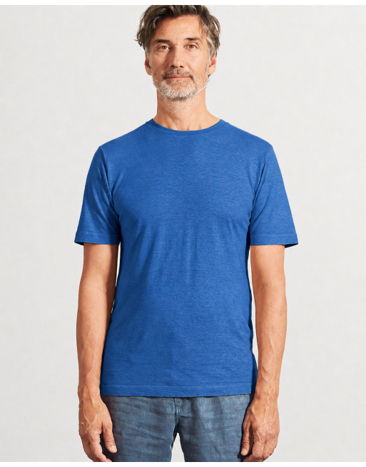 Körpernahes T-Shirt Hanf/Biobaumwolle - Slim Fit - royal [322114a8060ad699f6847f28df80900d]