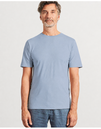 Körpernahes T-Shirt Hanf/Biobaumwolle - Slim Fit - smoke [7e547b74e7f81a3b35cb61efa85f58da]