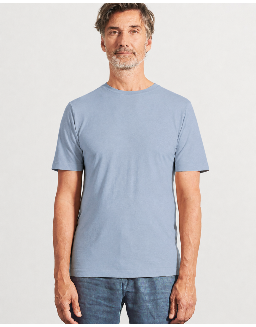 Körpernahes T-Shirt Hanf/Biobaumwolle - Slim Fit - smoke [7e547b74e7f81a3b35cb61efa85f58da]