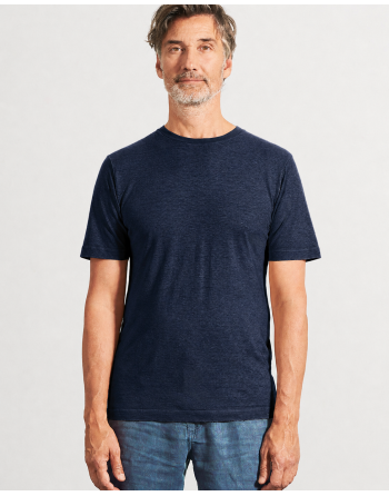 Körpernahes T-Shirt Hanf/Biobaumwolle - Slim Fit - navy [37eeb66e832f2e4cdc91bc7760ccca6a]