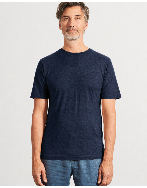Körpernahes T-Shirt Hanf/Biobaumwolle - Slim Fit - navy [37eeb66e832f2e4cdc91bc7760ccca6a]