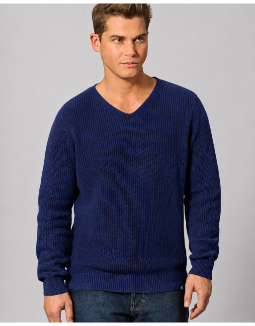 Komfortabler Pullover aus Hanf/Biobaumwolle - Normal Fit - night [fff2ab5d76fc8cd9d496217fc678c89c]