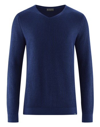 Komfortabler Pullover aus Hanf/Biobaumwolle - Normal Fit - night [f64c7c0f02f22d2f920612f9a16cc7fe]