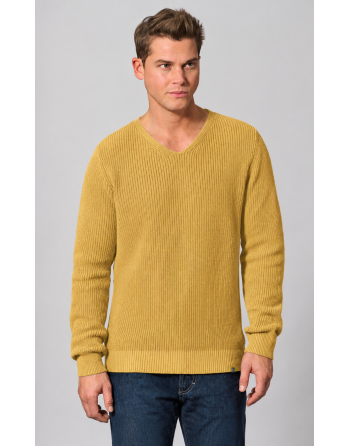 Komfortabler Pullover aus Hanf/Biobaumwolle - Normal Fit - dijon [2c2b061c209ba6581300f69ab64c96c4]