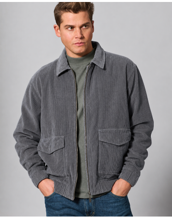 Lässige Cordjacke Hanf/Biobaumwolle - Normal Fit - shale [41138cedc2110c45841b5175bbf36386]