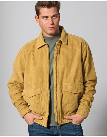 Lässige Cordjacke Hanf/Biobaumwolle - Normal Fit - dijon [f9c4e8fc220fc1e334029d4955518d54]