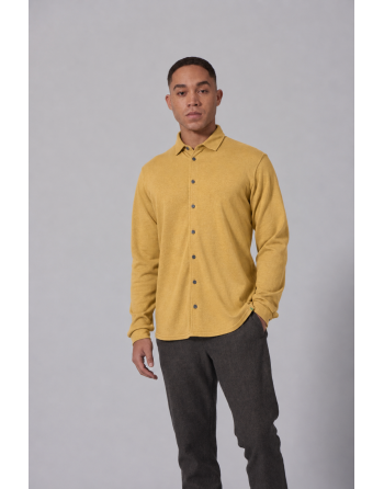 Slubjersey Hemd aus Hanf/Biobaumwolle Slim Fit - dijon [4400d59a4d2f6f70be87a751ff04d261]