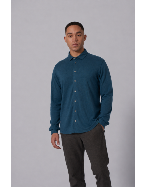 Slubjersey Hemd aus Hanf/Biobaumwolle Slim Fit - reef [cdb583b728e7a90433201f0796c6c39a]