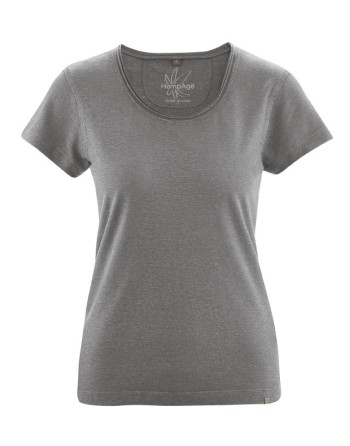 Luftiges T-Shirt Hanf/Biobaumwolle Normal Fit - taupe [6a0de6dc53ee4da936b17aed009b2d2e]