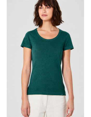 Luftiges T-Shirt Hanf/Biobaumwolle Normal Fit - spruce [747b780ed68f1c3d675480f0c3474c7b]