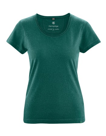 Luftiges T-Shirt Hanf/Biobaumwolle Normal Fit - spruce [5907347dfa68d76eb1e6cdda77f96b5c]