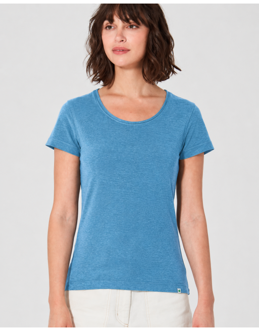 Luftiges T-Shirt Hanf/Biobaumwolle Normal Fit - atlantic [e040b16a6de6d3673df172ec05699cbb]