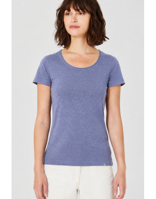Luftiges T-Shirt Hanf/Biobaumwolle Normal Fit - lavender [135ea444cd05730bc41929a749e2f28d]