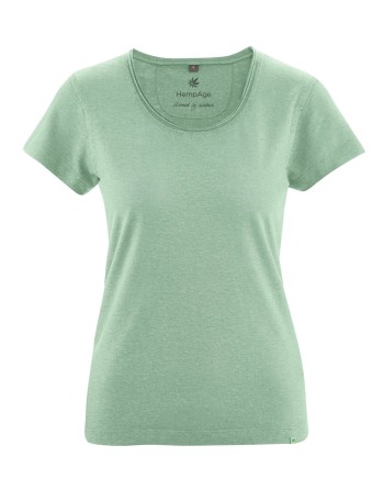 Luftiges T-Shirt Hanf/Biobaumwolle Normal Fit - menta [d61f1e5d201d7fc1ccdb47ec0228e271]