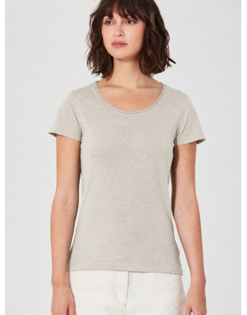 Luftiges T-Shirt Hanf/Biobaumwolle Normal Fit - distel [e16fb46c0fb9c03edf4b83ad4aaf94ea]