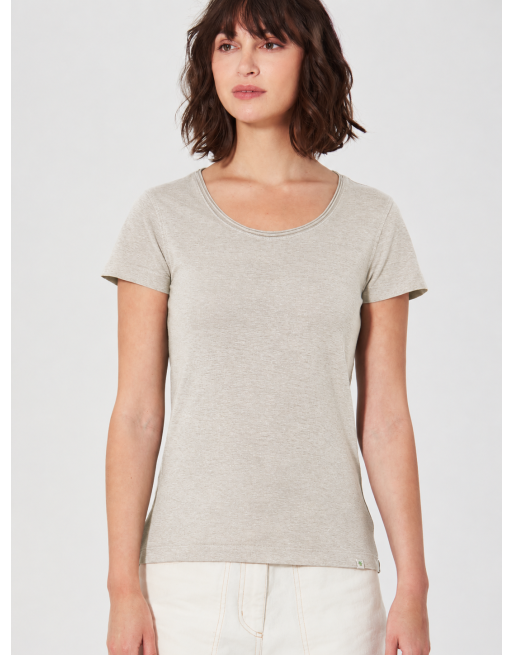 Luftiges T-Shirt Hanf/Biobaumwolle Normal Fit - distel [e16fb46c0fb9c03edf4b83ad4aaf94ea]