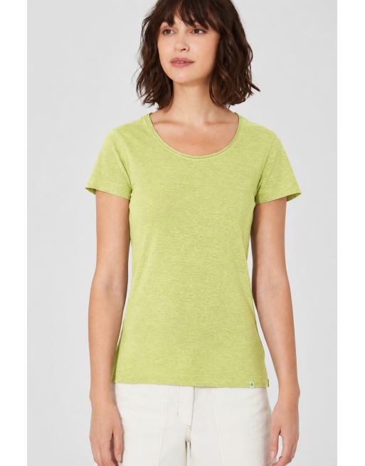 Luftiges T-Shirt Hanf/Biobaumwolle Normal Fit - lind [836cc520fc91e0f9d0fb449d6127f75d]