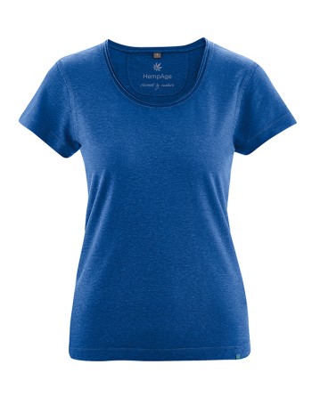 Luftiges T-Shirt Hanf/Biobaumwolle Normal Fit - royal [cef2c8c939b5560eb74181206ad8af37]