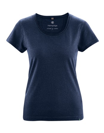 Luftiges T-Shirt Hanf/Biobaumwolle Normal Fit - navy [cc3c16134c1a2c851550e25a3687ac0b]