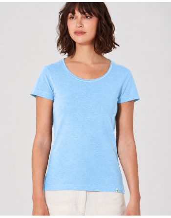 Luftiges T-Shirt Hanf/Biobaumwolle Normal Fit - glacier [b53c453b66fc72221d845ee3fd497978]