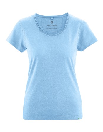 Luftiges T-Shirt Hanf/Biobaumwolle Normal Fit - glacier [774345bdcf25a399f7ca33493dc37fd4]