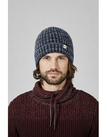 Seemanns-Strickmütze aus recycled Hanf/Biobaumwolle - navy-grey [5271d802e675a44bc5a4d79d552ae568]