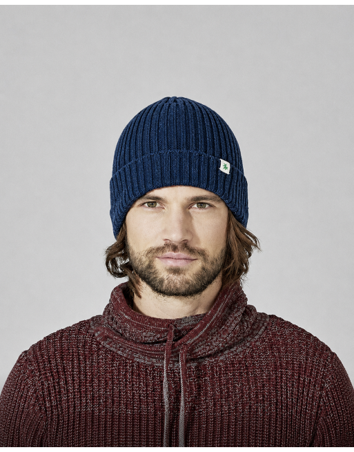 Seemanns-Strickmütze aus recycled Hanf/Biobaumwolle - navy [61ce5fe10b30cd8495f99e4a328a50b1]