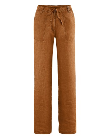 Luftige 100% Hanf Sommerhose Damen - almond [772408ffeddfbde10ff709014d1bbc94]