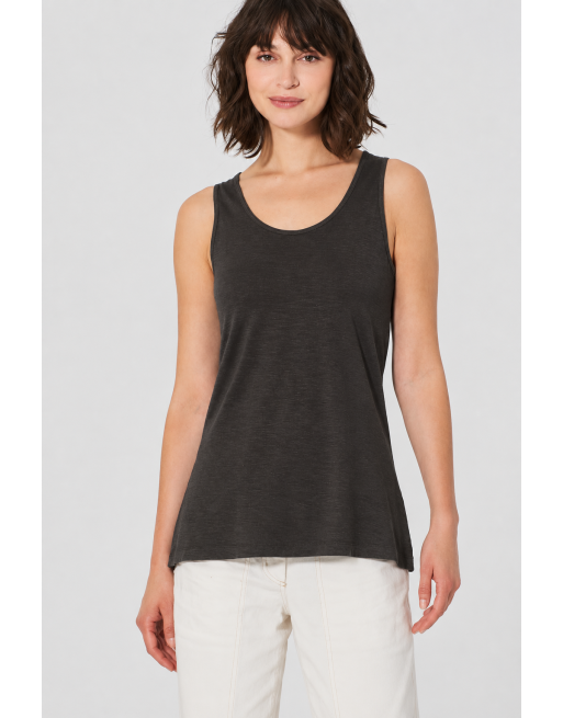 Lockeres Tank-Top Hanf/Biobaumwolle Damen Casual Fit - black [2abf072d6677b18b724693e09e3cb93a]