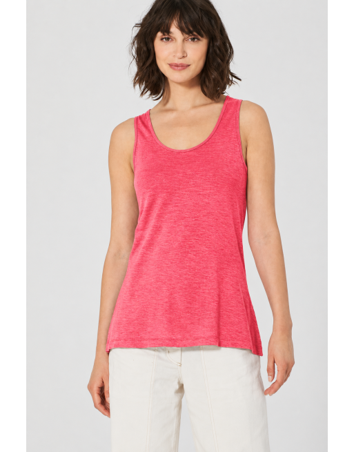 Lockeres Tank-Top Hanf/Biobaumwolle Damen Casual Fit - magnolia [30931608259ee0fd96c783d6f90d6920]